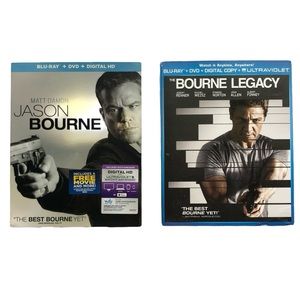 BOURNE Blu-Ray DVD Bundle 2 Disc Set Jason Bourne Legacy Matt Damon  Renner